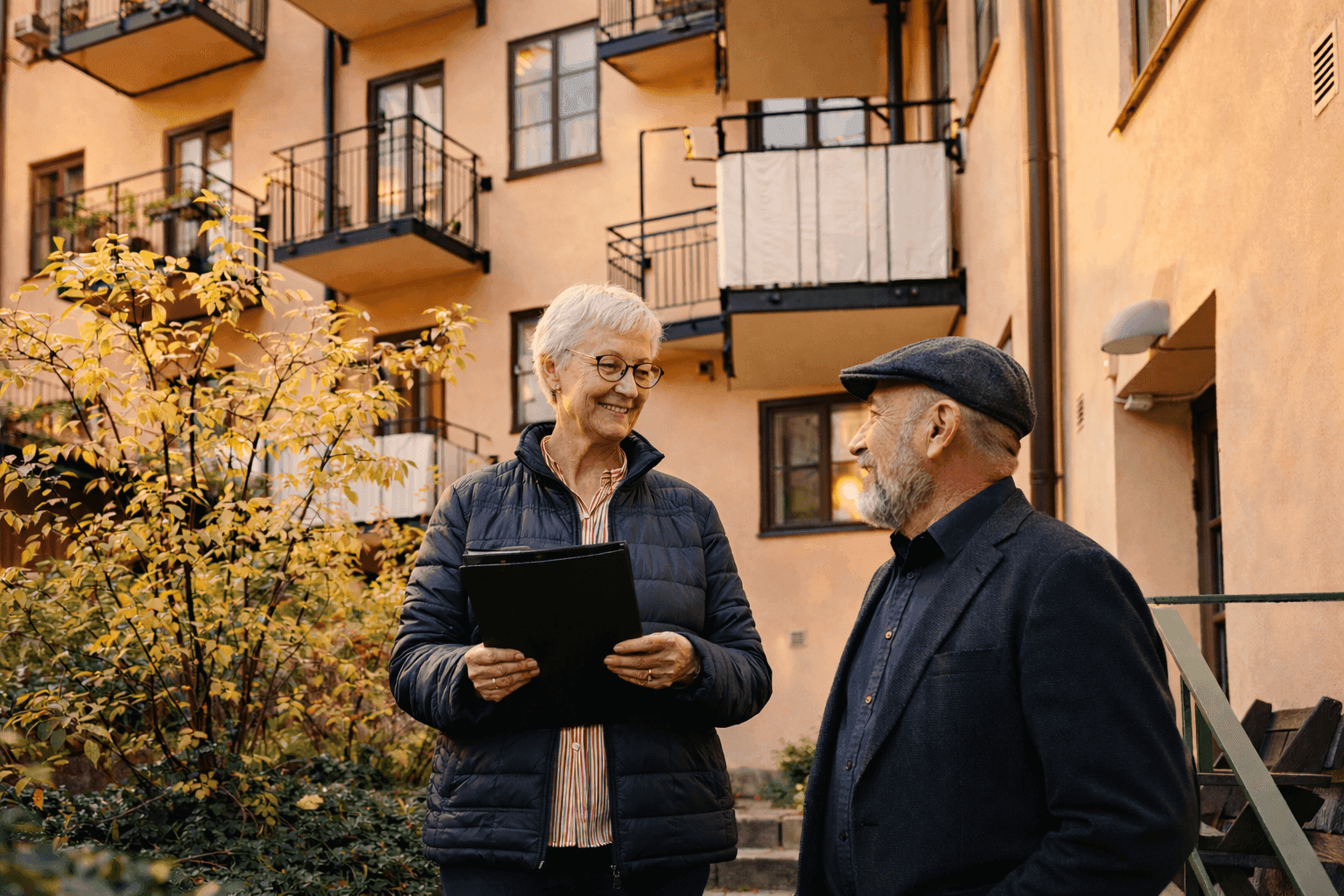 Styrelsemedlemmar i samtal