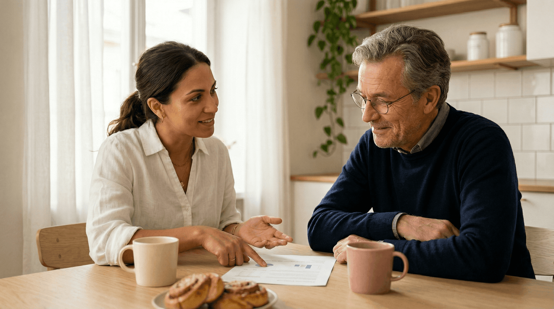 Föreningsmedlemmar framför gult hus